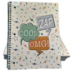 SPIRAL NOTEBOOK SINGLE LINE RULED 140 Pages, size 10.5in x 8in (pack of  6) in at nayeraste.com